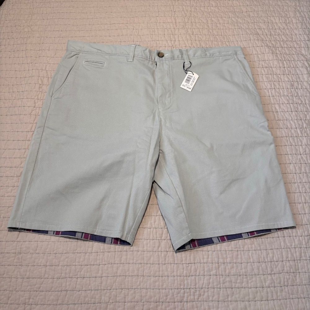 NWT Johnnie-O Shorts Men's W40 Gray Tailgater Bermuda retail $118